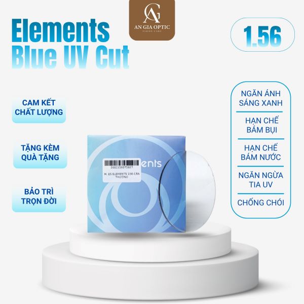 Tròng kính Elements Blue UV Cut Night AR